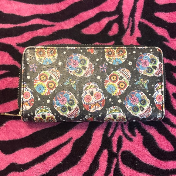 Handbags - Colorful Sugar Skull Wallet